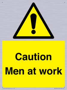 Caution Men at work